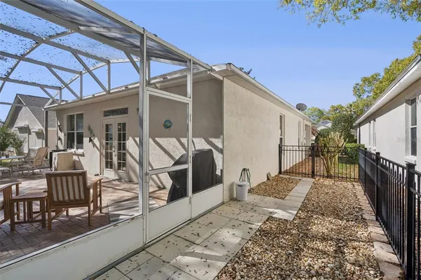 a view of a back yard of the house