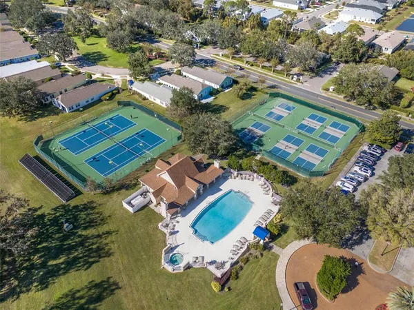 an aerial view of a city