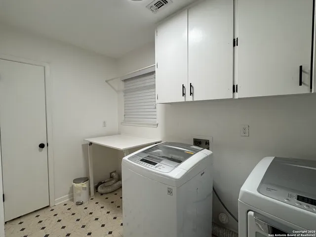 a room with storage and utility