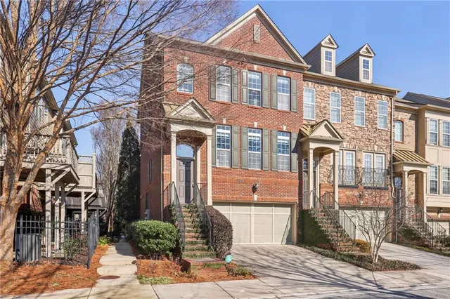 a front view of a building