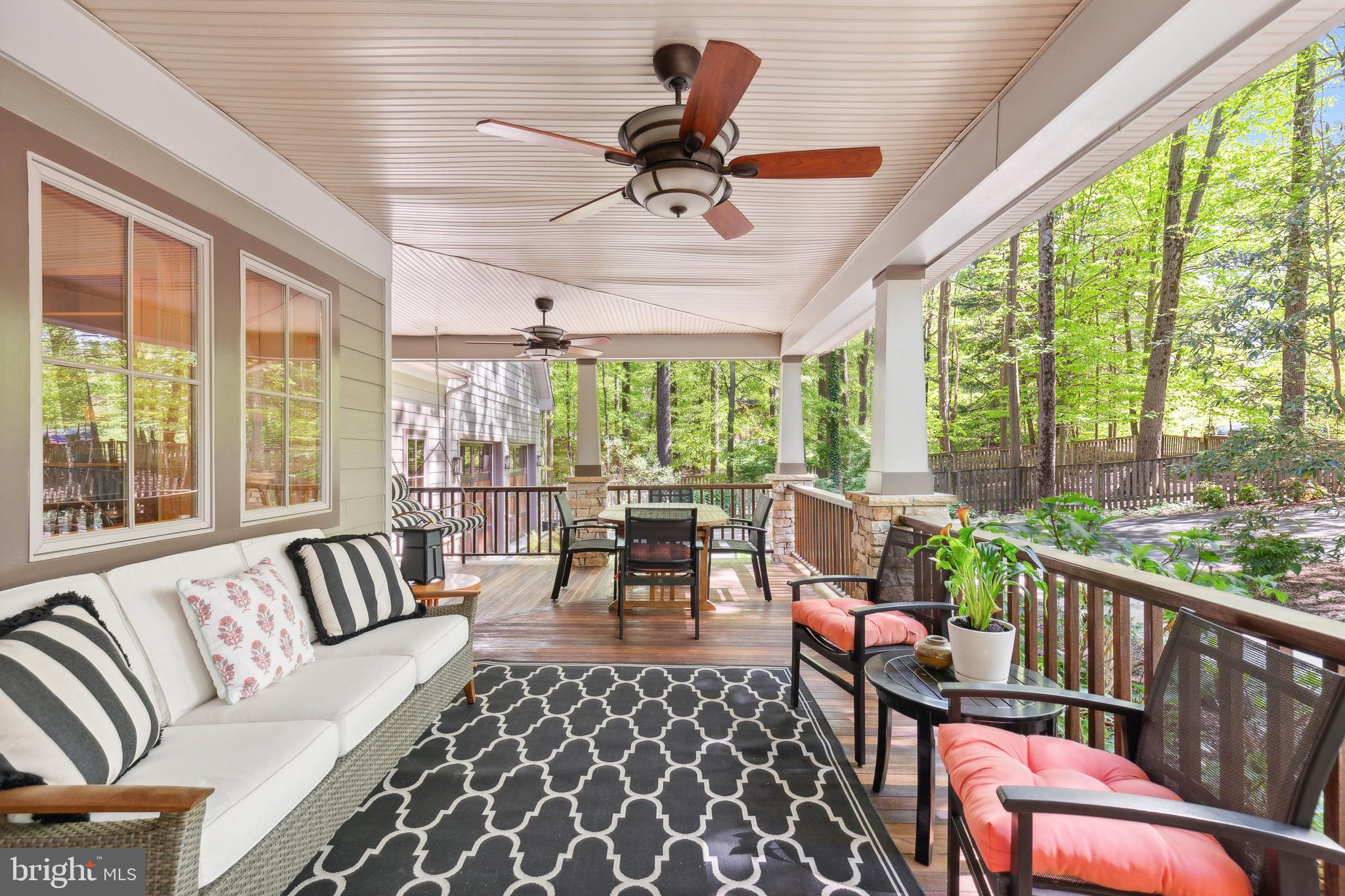 5019 Willowmeade Drive Fairfax, VA 22030 - Photo 8 of 77 Entertain on covered front porch w/mohagany wood