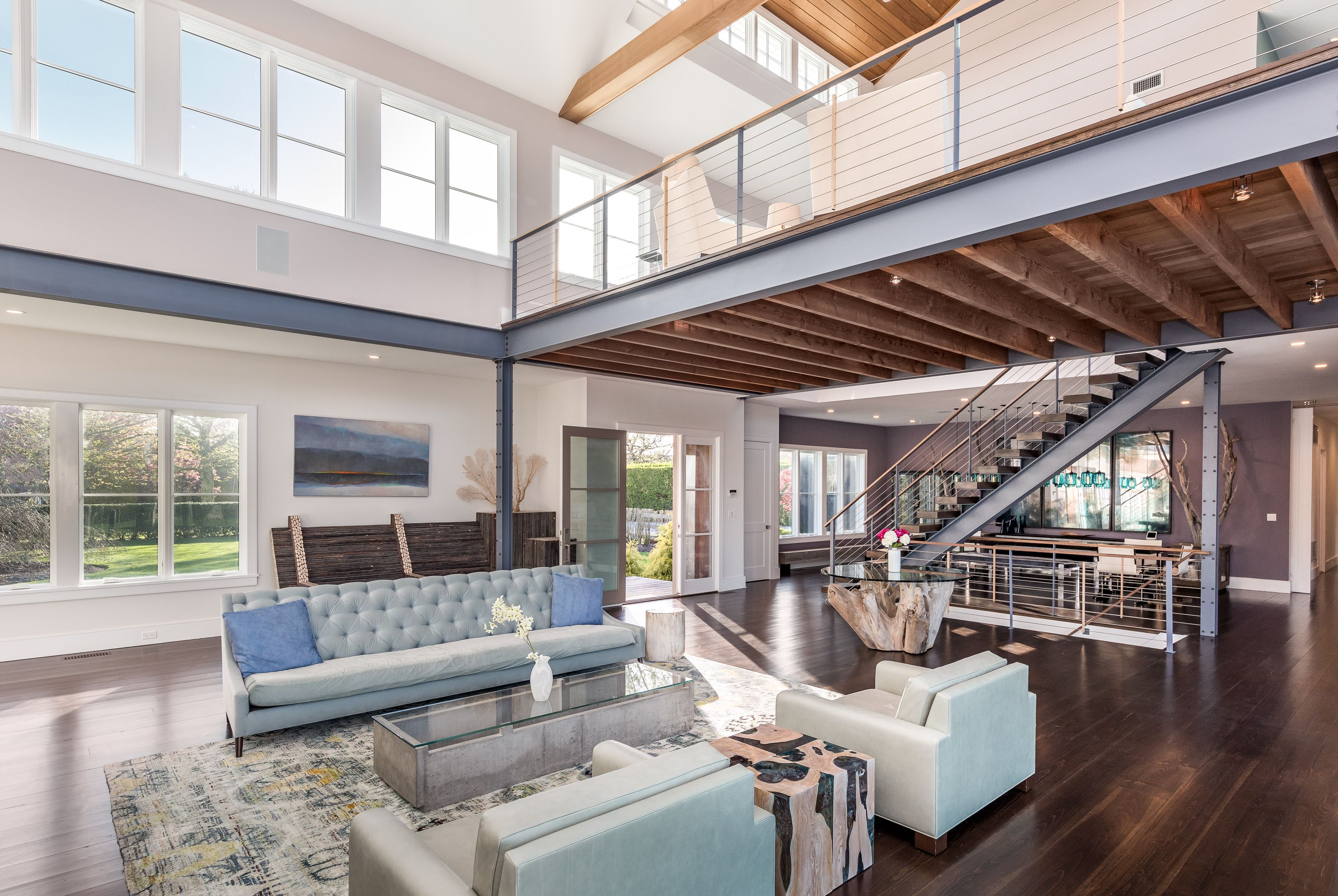 25 Jennifir Lane Bridgehampton, NY 11932 - Photo 12 of 44 a living room with furniture and wooden floor