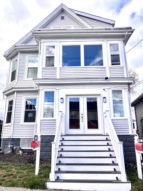 a front view of a house