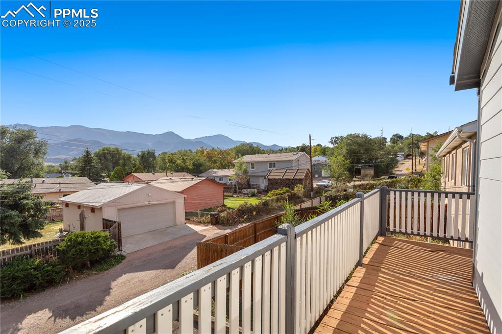 2417 West Cache La Poudre Street, Unit A & B Colorado Springs, CO 80904 - Photo 27 of 38 a view of a city from a balcony