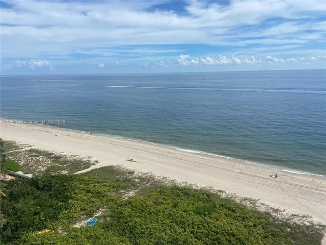 a view of ocean from a balcony