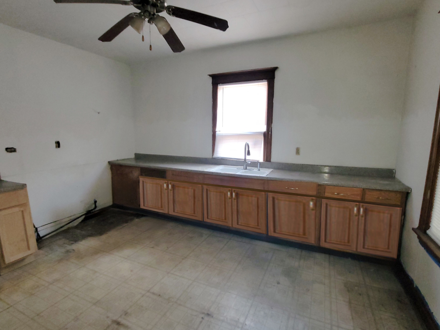 2641 West 69th Street Chicago, IL 60629 - Photo 11 of 16 a bathroom with a granite countertop sink and a mirror