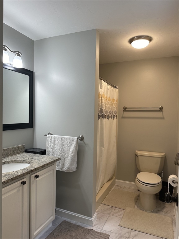 119 Laurel View Road Templeton, MA 01468 - Photo 14 of 28 a bathroom with a granite countertop sink toilet and shower