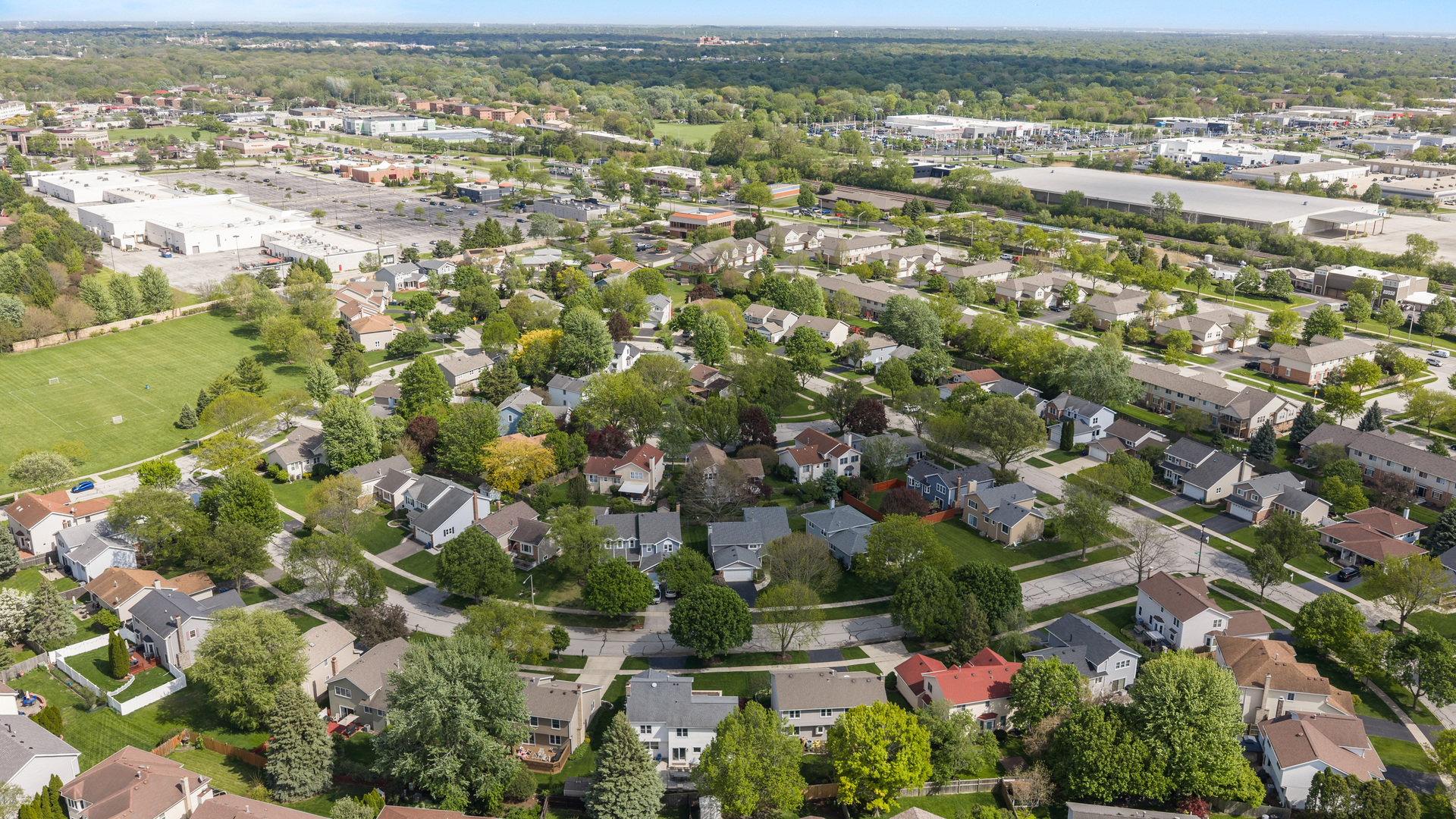 1631 Terri Circle Naperville, IL 60563 - Photo 36 of 39 an aerial view of residential houses with outdoor space