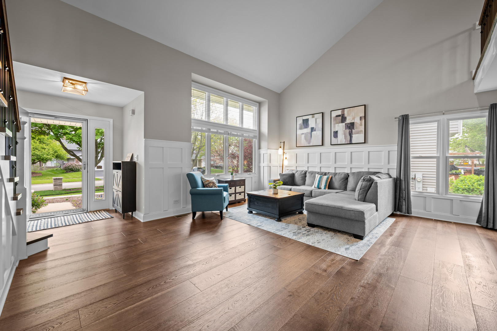 1631 Terri Circle Naperville, IL 60563 - Photo 5 of 39 a living room with furniture and a wooden floor