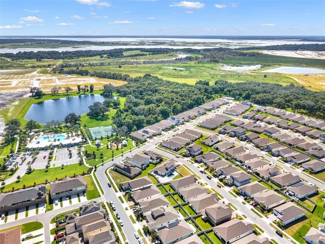 an aerial view of a city
