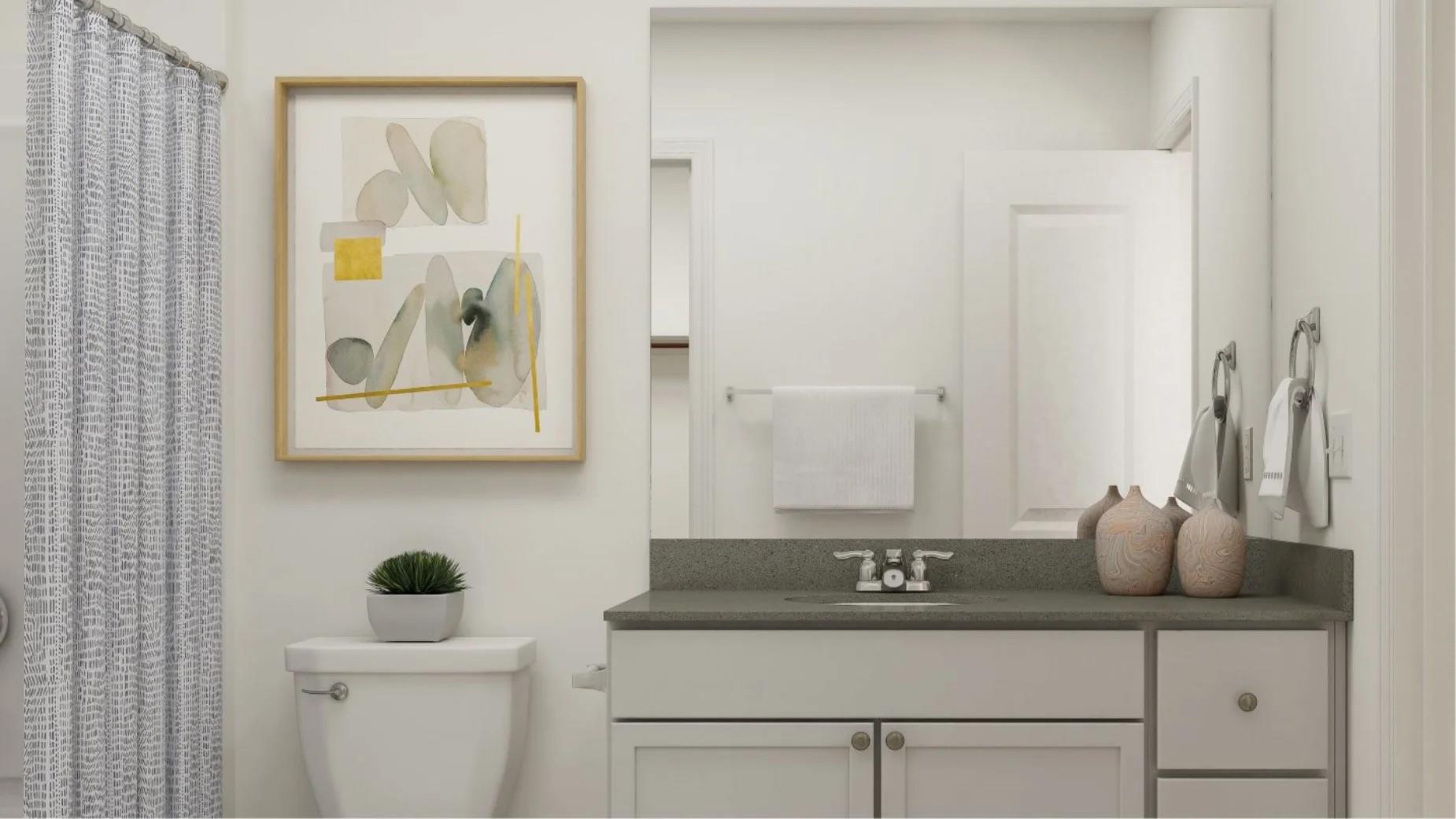 116 Bugbee Kyle, TX 78640 - Photo 8 of 15 a bathroom with a sink and a mirror
