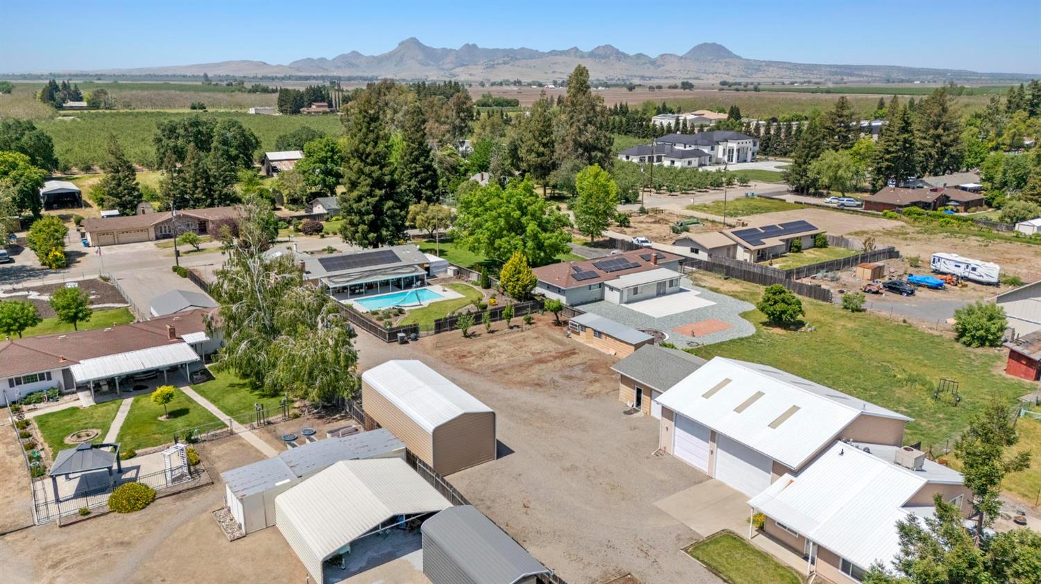 4361 Dresser Road Yuba City, CA 95993 - Photo 76 of 78 an aerial view of residential house with outdoor space