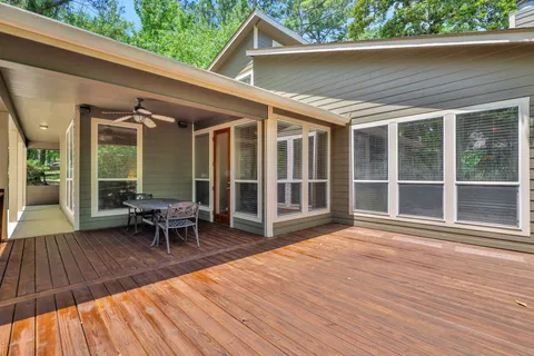 a view of outdoor space with seating space