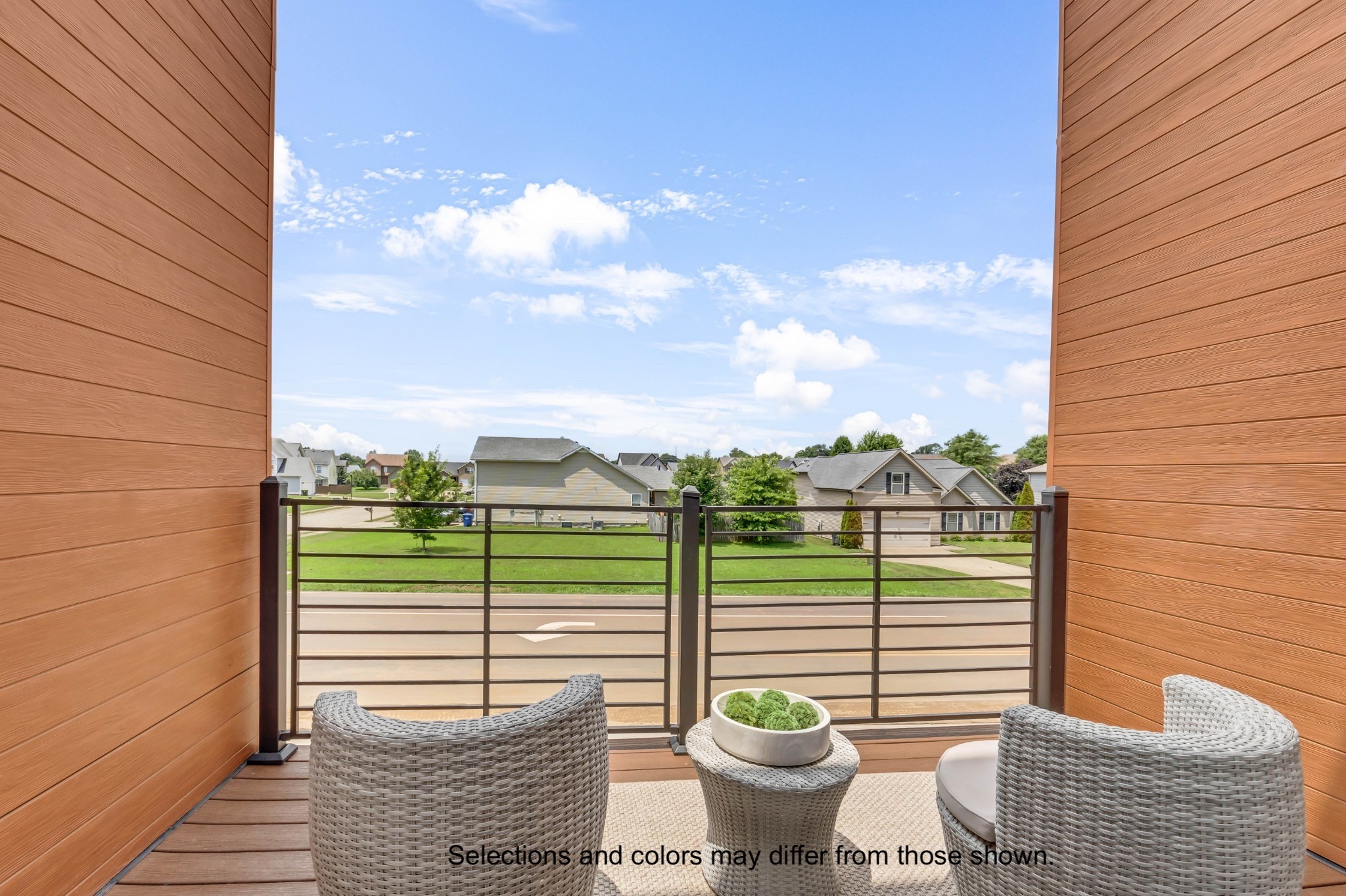 2375 Pea Ridge Road Clarksville, TN 37040 - Photo 15 of 18 a view of a balcony with chair and a potted plant