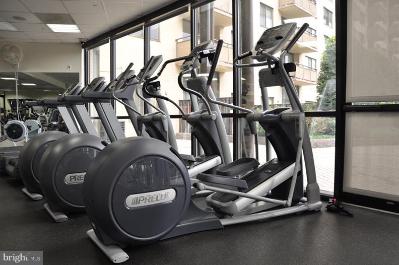 5225 Pooks Hill Road, Unit 620N Bethesda, MD 20814 - Photo 14 of 16 a view of a room with gym equipment