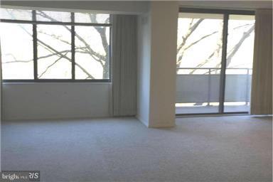 5225 Pooks Hill Road, Unit 620N Bethesda, MD 20814 - Photo 4 of 16 an empty room with a fireplace and large windows
