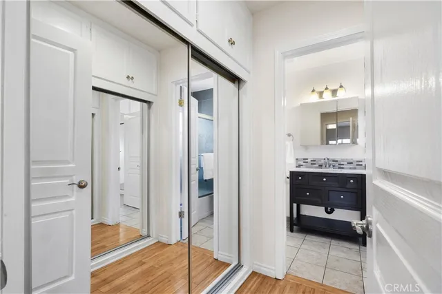 a bathroom with a tub and a sink
