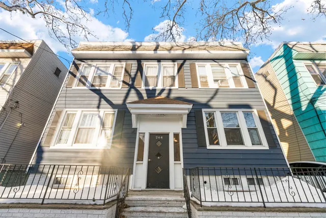 a front view of a house