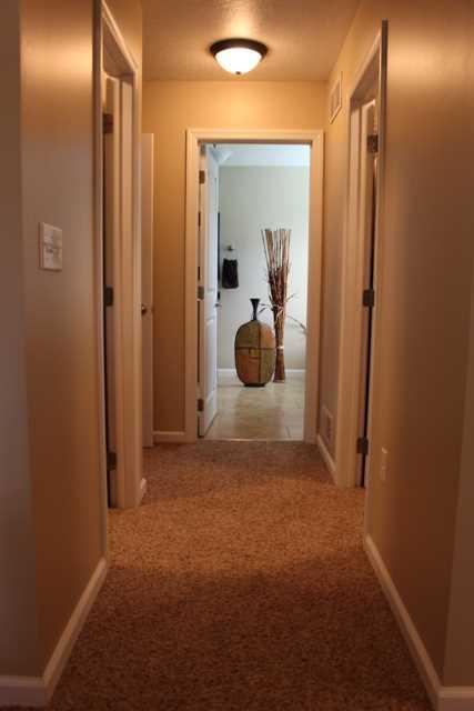 148 York Way Monaca, PA 15061 - Photo 11 of 25 Master Bath/Spa. The hallway from the master bedroom to the master bathroom. Midway down the hallway are walk in double closets!