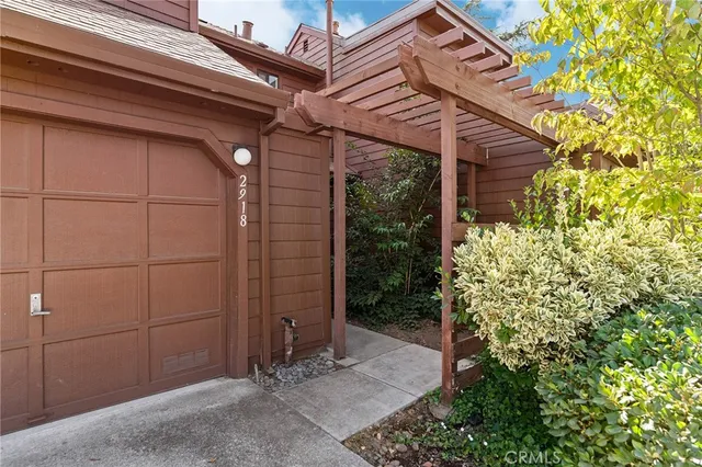 a backyard of a house