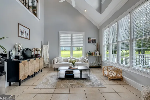 a view of a wooden deck