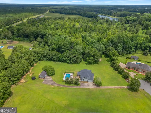 a view of a lake with a mountain