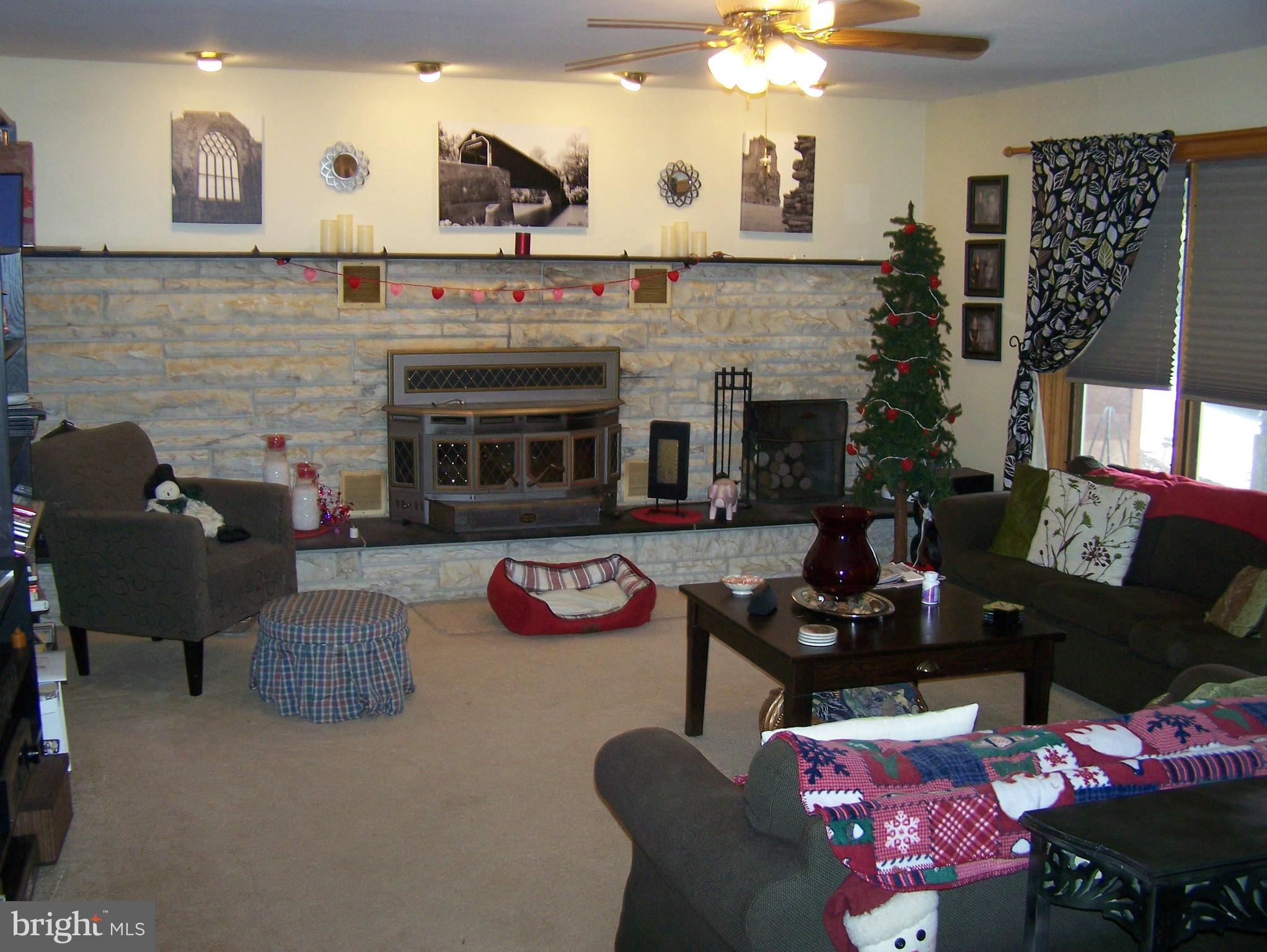 215 Windsor Road Robbinsville, NJ 08691 - Photo 2 of 34 a living room with furniture and a fireplace