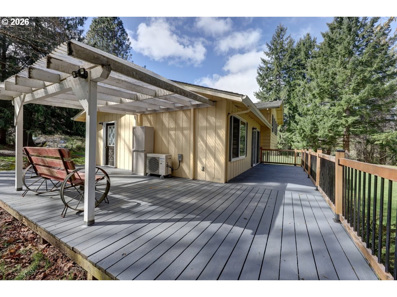 90835 McLean Hill Road Clatskanie, OR 97016 - Photo 3 of 22 a view of outdoor space with wooden floor and seating