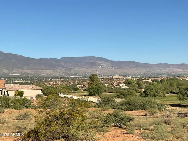a view of city and mountain