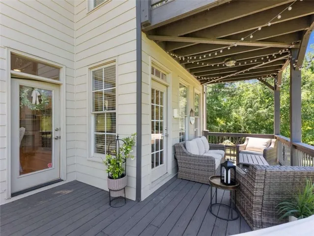 a view of outdoor space with seating space