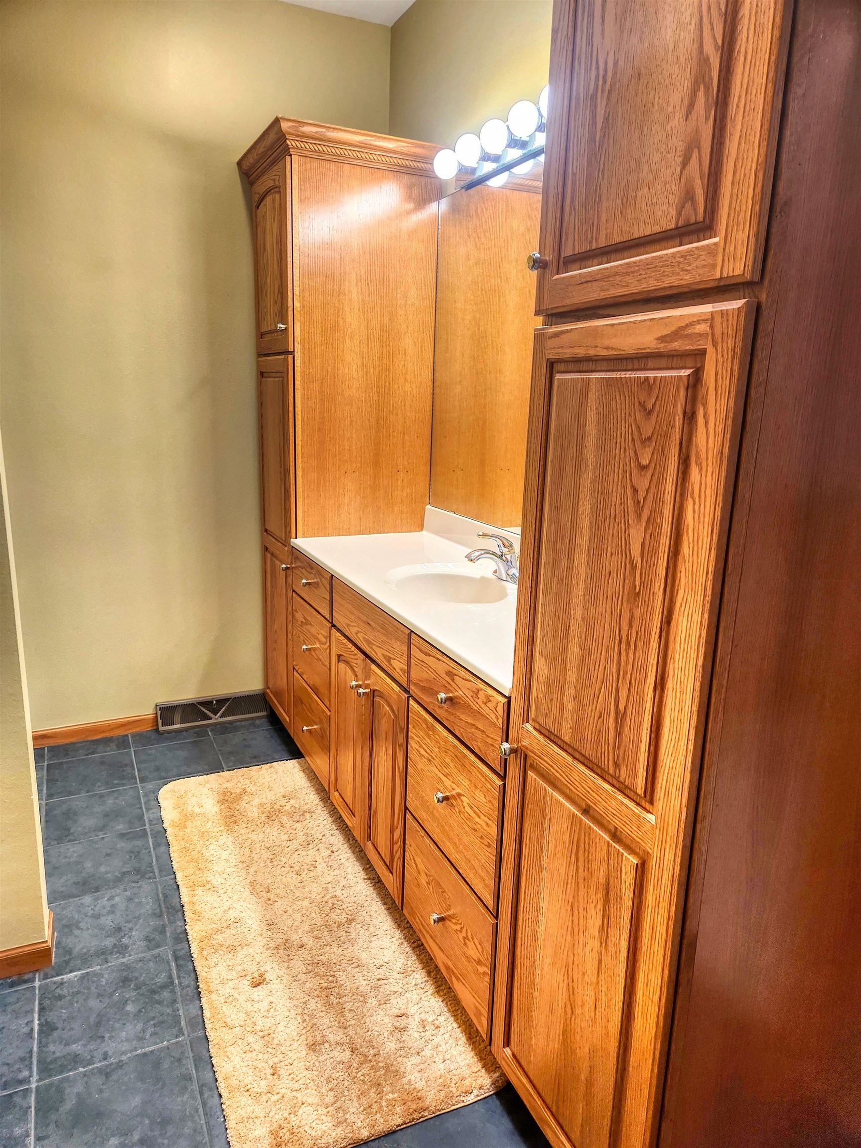 22781 Zier Road Lake Carroll, IL 61046 - Photo 21 of 58 a view of a bathroom with mirror and shower