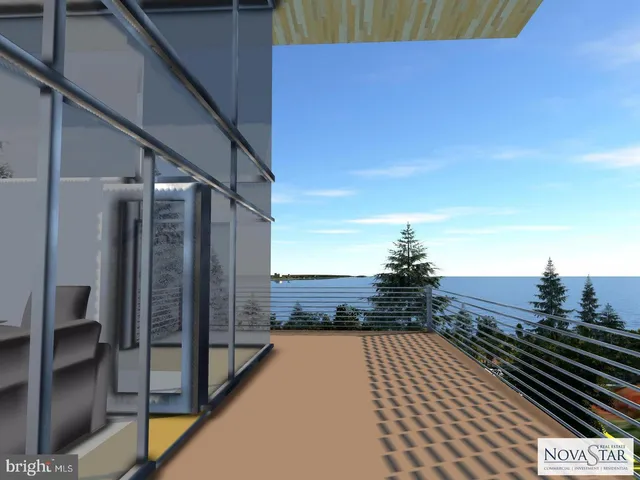 a view of city from a balcony