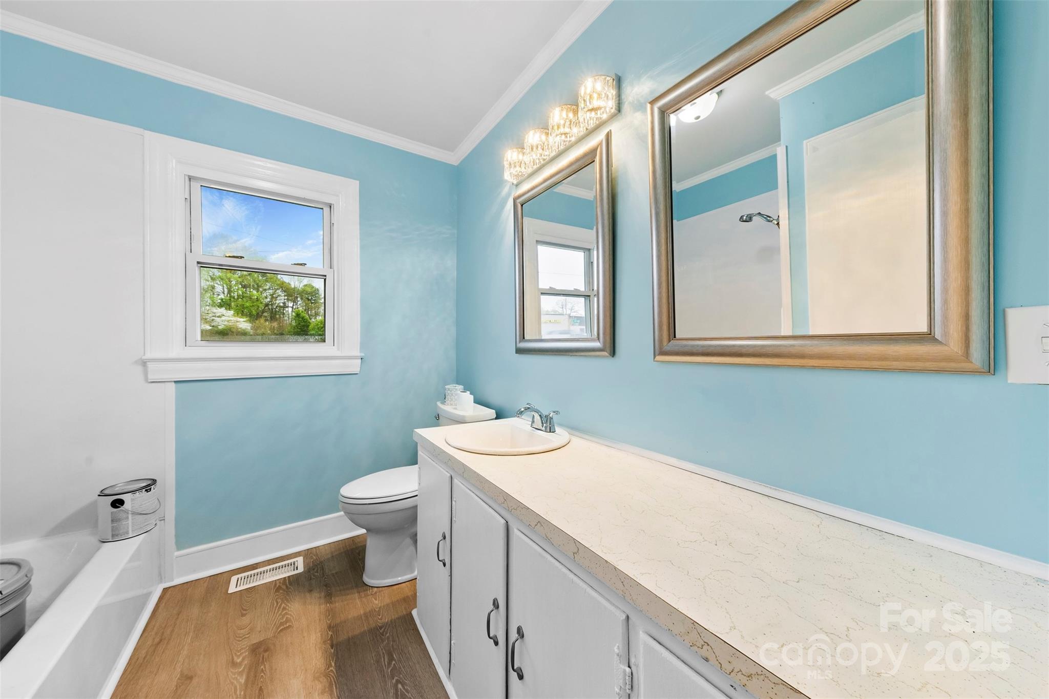 2300 Linwood Road Gastonia, NC 28052 - Photo 18 of 23 a bathroom with a sink a toilet and a mirror