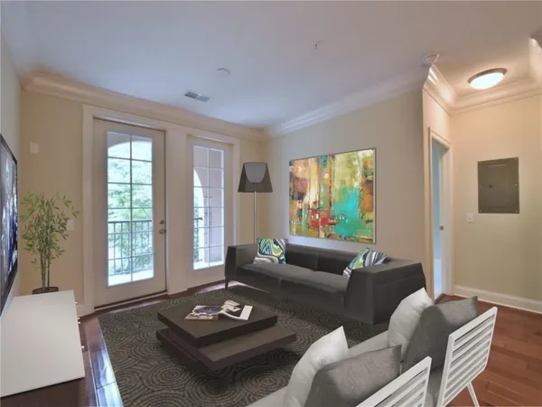 a bedroom with bed and window