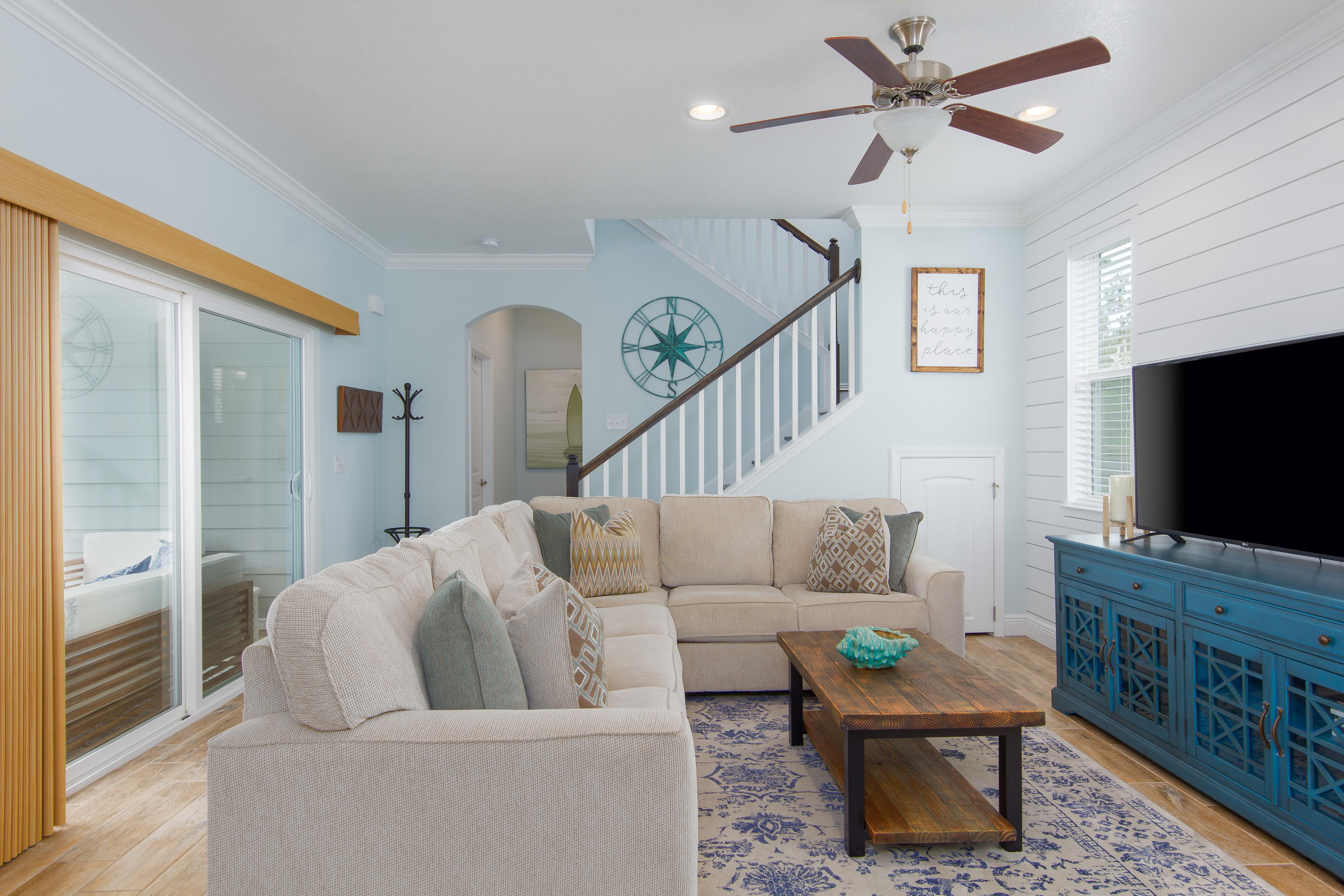 164 Sandpine Loop Inlet Beach, FL 32461 - Photo 3 of 24 a living room with furniture and a flat screen tv