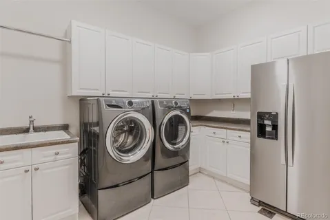 a view of a patio with wooden floor