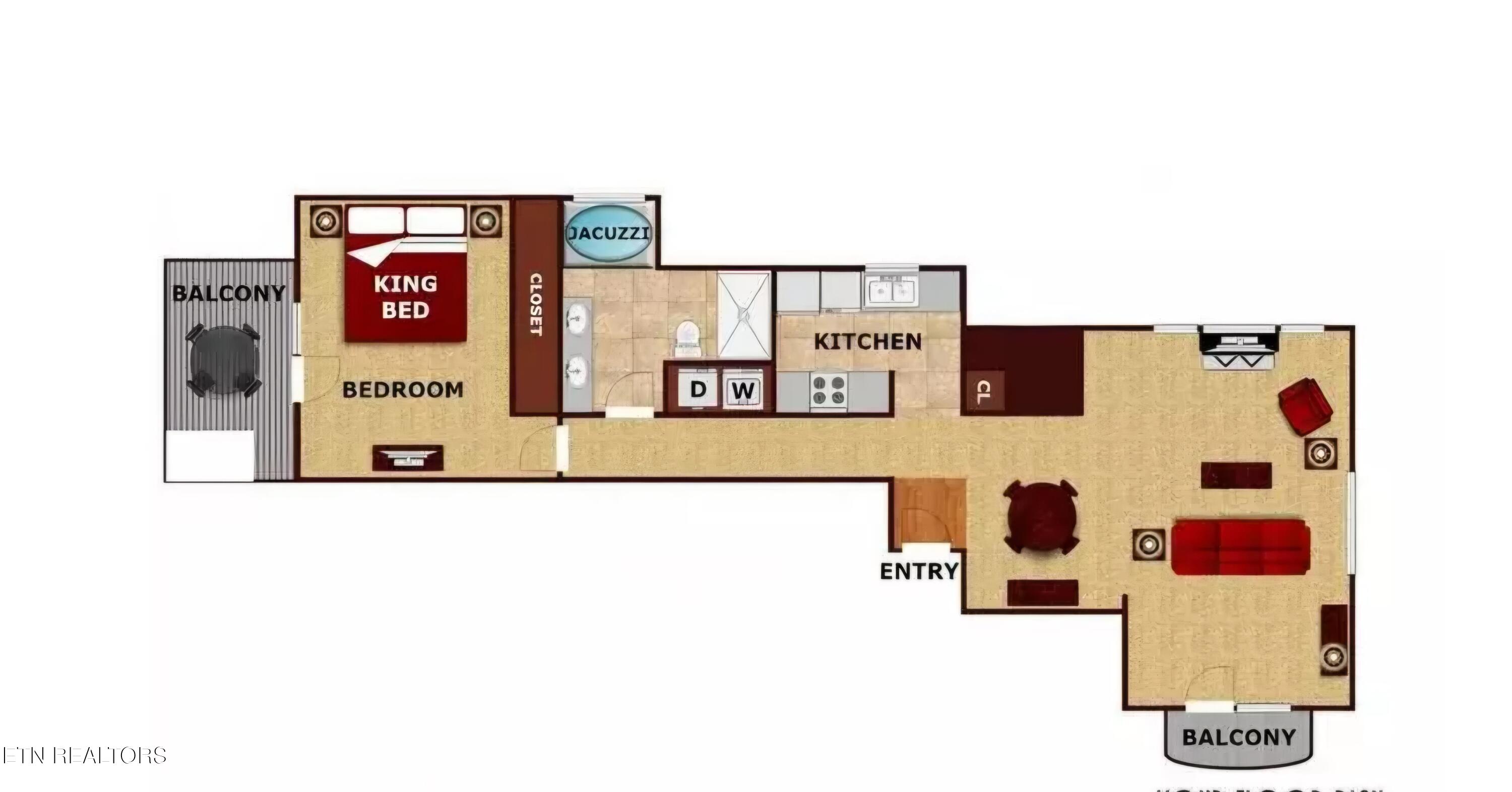 615 River Pl Way, Unit B304 Sevierville, TN 37862 - Photo 33 of 33 Floor plan