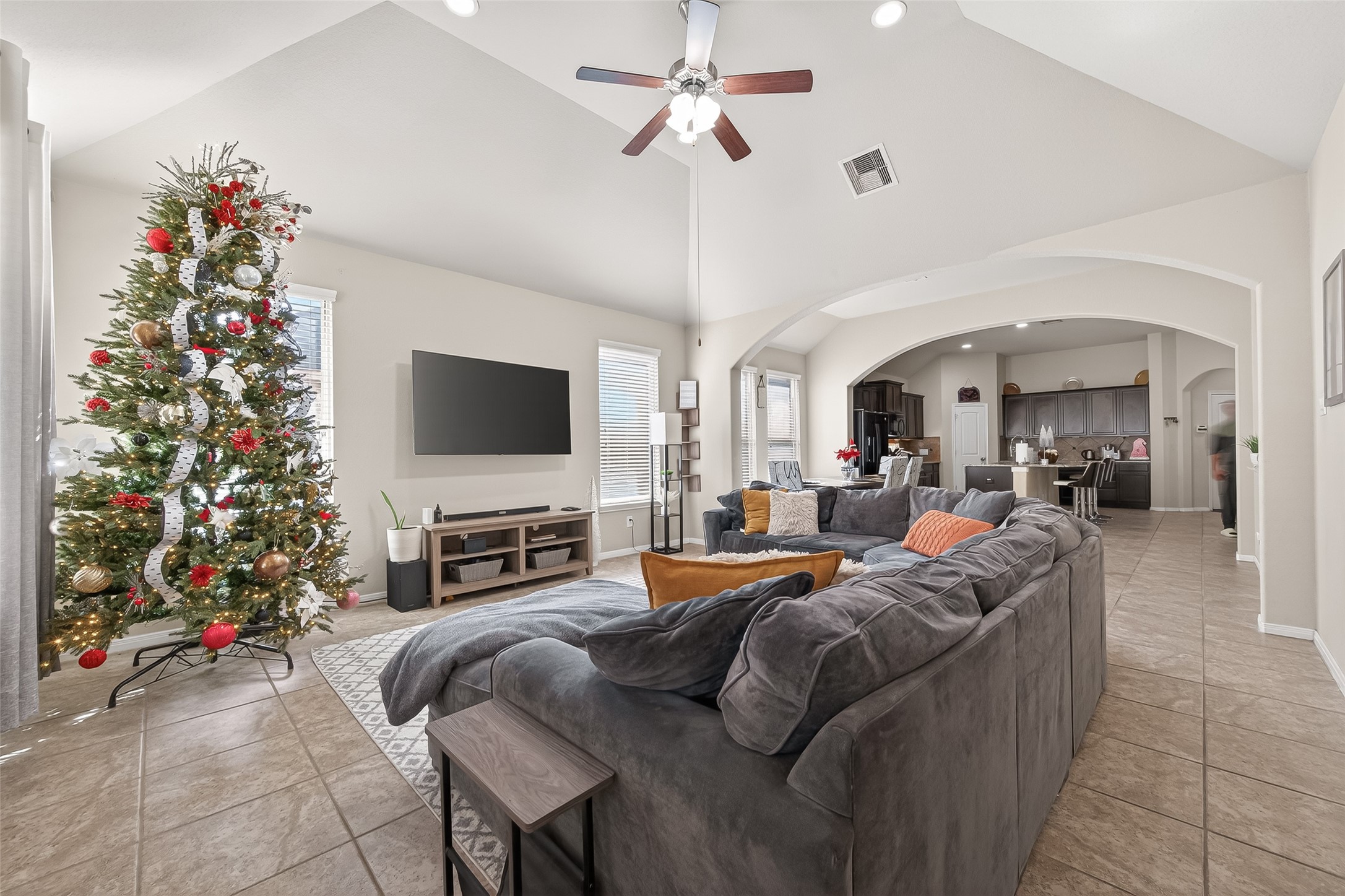 22530 Forbes Field Trail Spring, TX 77389 - Photo 9 of 50 a living room with furniture and a flat screen tv