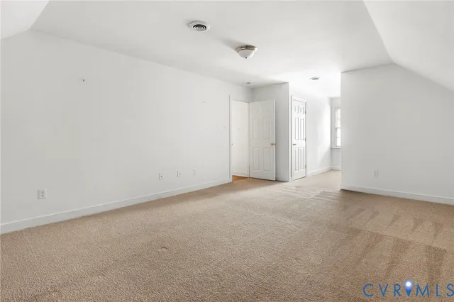 a view of an empty room