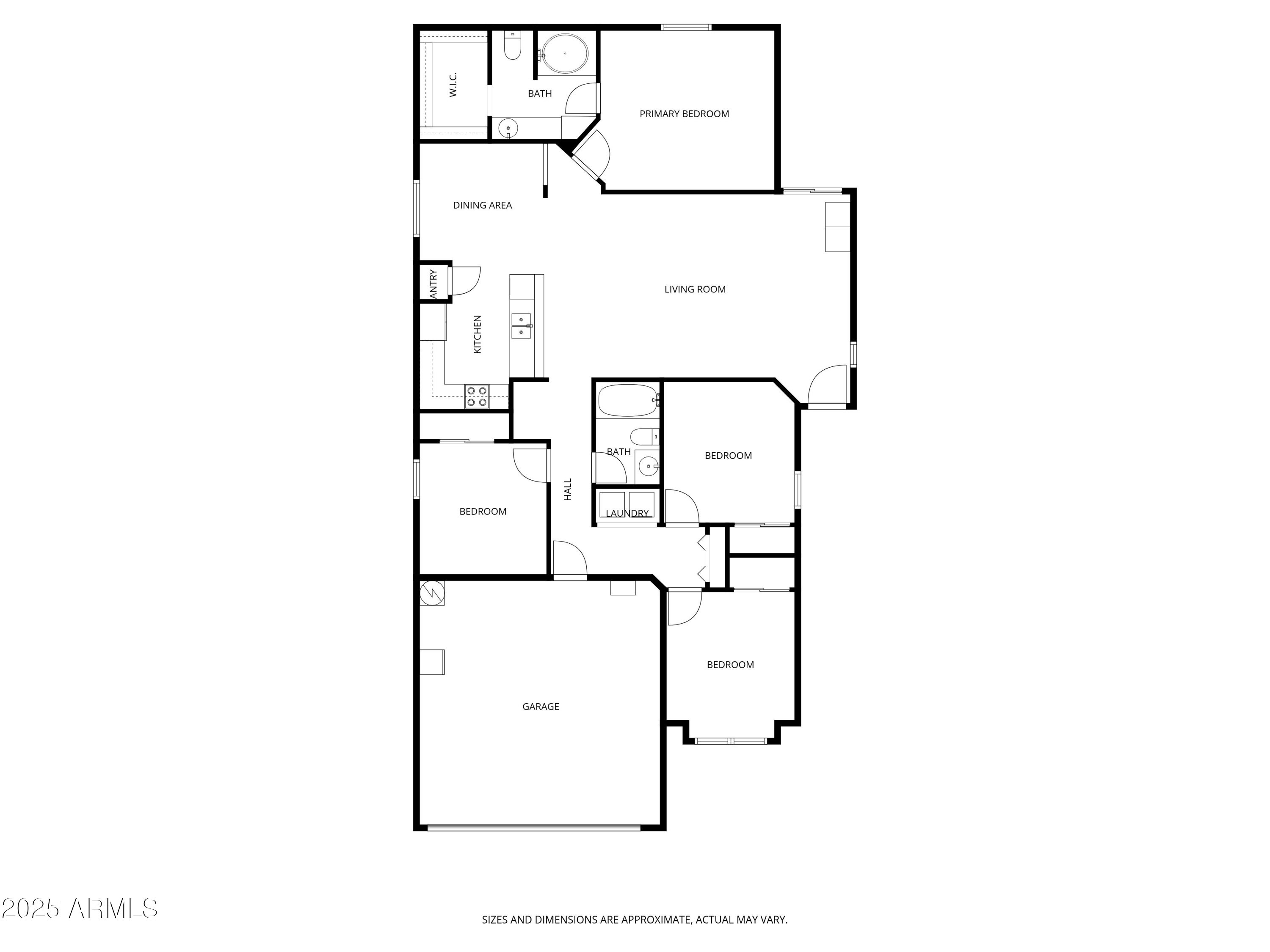 2496 West Tanner Ranch Road San Tan Valley, AZ 85144 - Photo 25 of 25 a picture of a floor plan