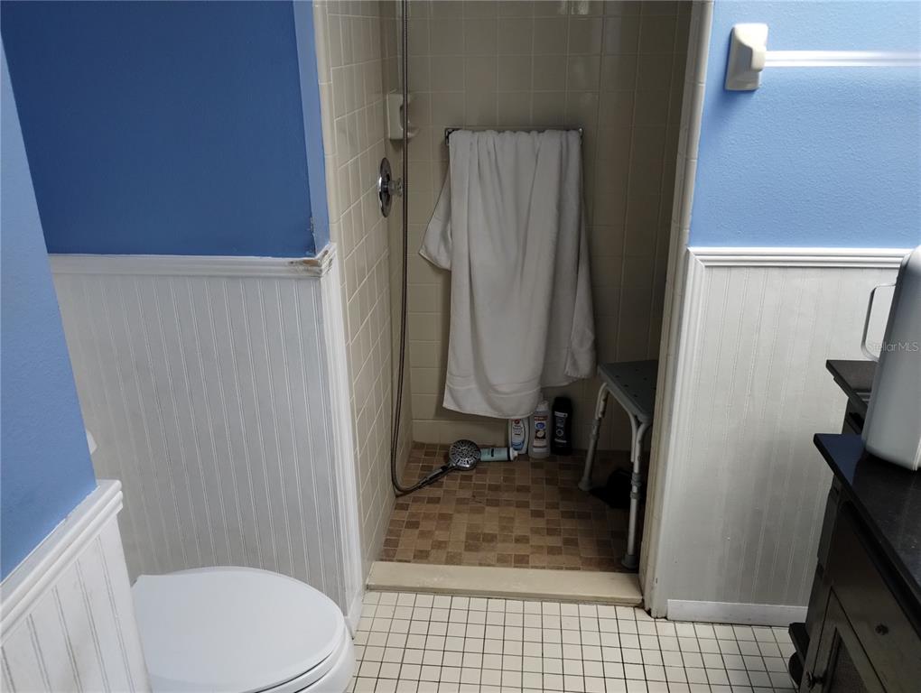 11543 Orleans Lane, Unit B Port Richey, FL 34668 - Photo 10 of 11 a bathroom with a sink toilet and shower