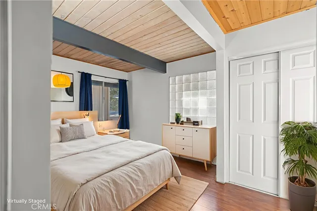 a view of a glass door