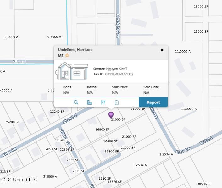 0 Allen Road Long Beach, MS 39560 - Photo 3 of 3 Allen Rd. Map Location