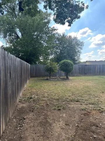 a backyard of a house