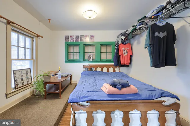 an aerial view of houses and roads