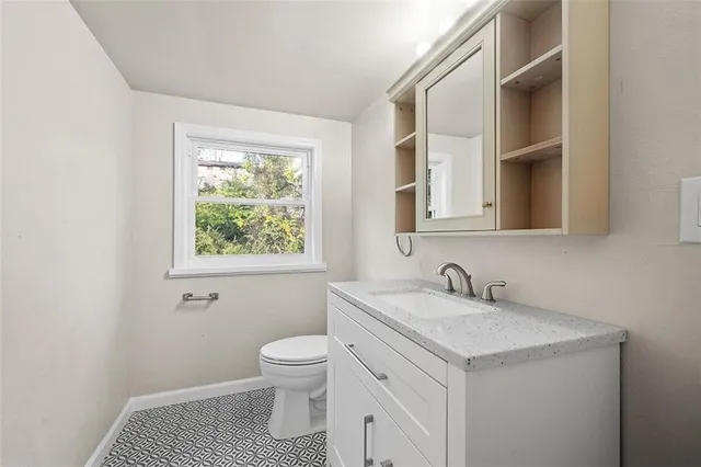 a bathroom with a sink and a toilet