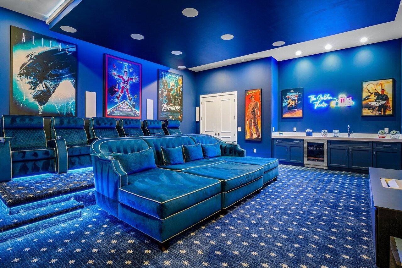 9723 Chianti Classico Terrace Boca Raton, FL 33496 - Photo 36 of 78 Custom Movie Theater