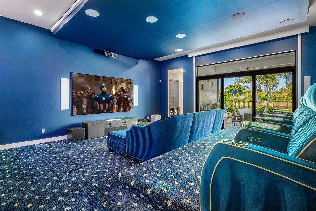9723 Chianti Classico Terrace Boca Raton, FL 33496 - Photo 37 of 78 Custom Movie Theater