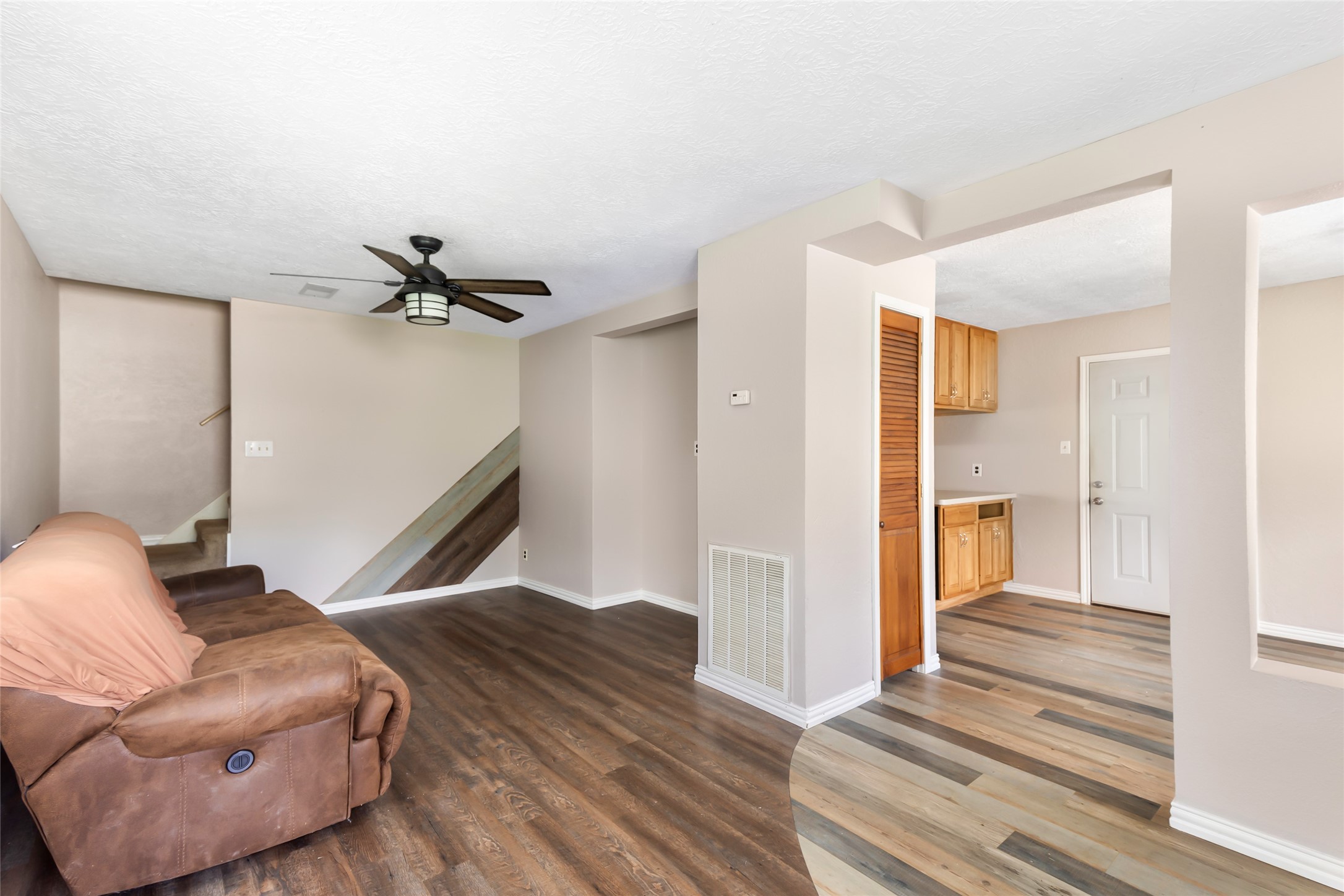 123 Burwell Road Highlands, TX 77562 - Photo 21 of 25 Spacious living area with new flooring and paint
