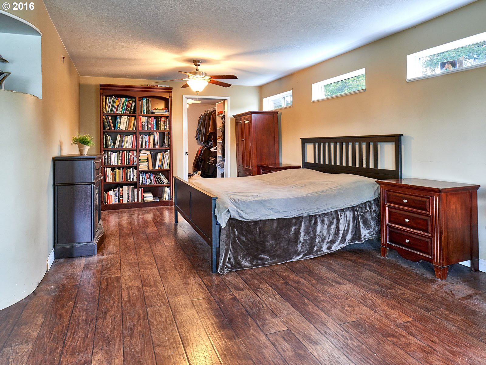 26737 South Look Road Colton, OR 97017 - Photo 22 of 25 a bedroom with a bed and wooden floor
